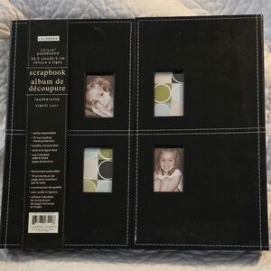 Black Leatherette Scrapbook Album